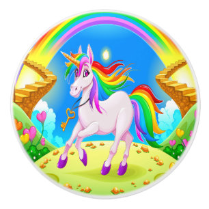 Pomo De Cerámica Precious Unicorns Ceramic Knob