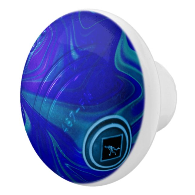 Pomo De Cerámica Precisión del punto de la polka: el bol del césped (Derecha)