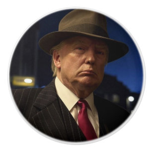 Pomo De Cerámica Presidente estadounidense Donald Trump Padrino