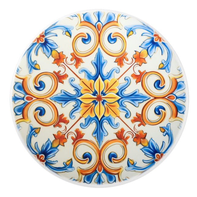 Pomo De Cerámica Primavera en Cerdeña (Anverso)