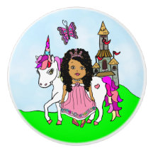 Princesa púrpura y unicornio