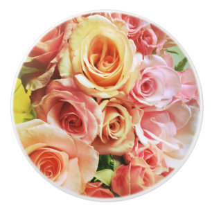 Pomo De Cerámica Profusión de rosas