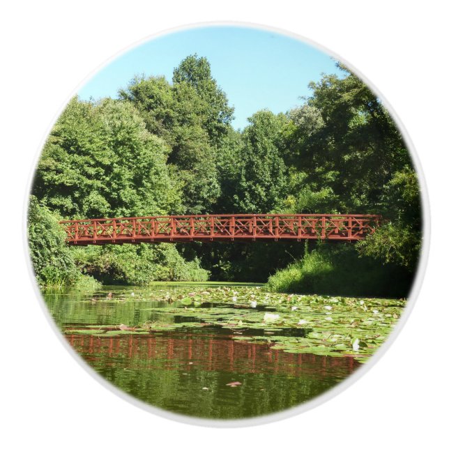 Pomo De Cerámica Puente en el lago Centennial en la ciudad de Ellic (Anverso)