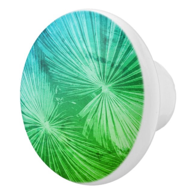 Pomo De Cerámica puerta de foto de hoja de palma personalizado y pe (Derecha)