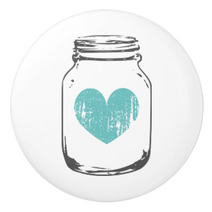 Pomo De Cerámica Puerta del tarro de masón de vintage y perillas de