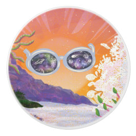 Pomo De Cerámica Puesta de sol maravillosa