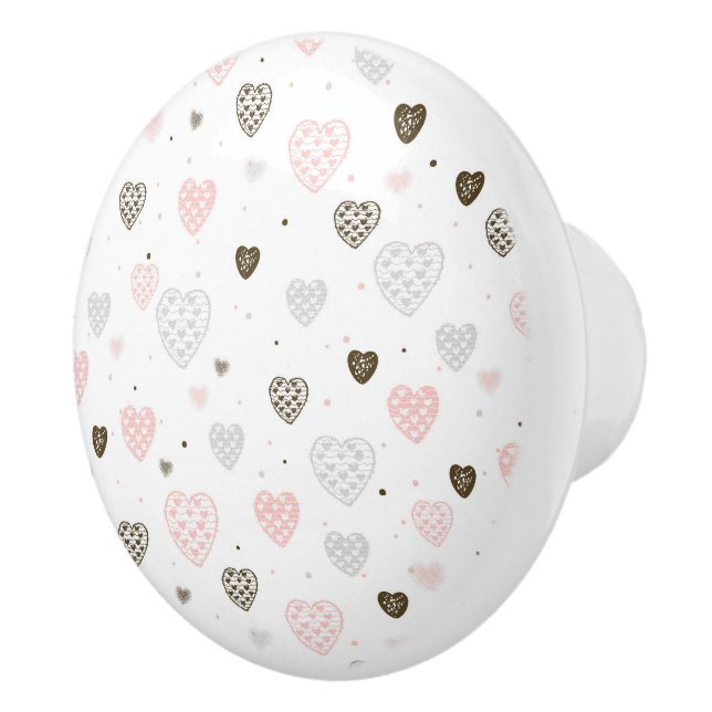 Pomo De Cerámica Pulverización cerámica del corazón (Derecha)