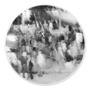 Pomo De Cerámica punado de puerta, blanco y negro foto abstracto
