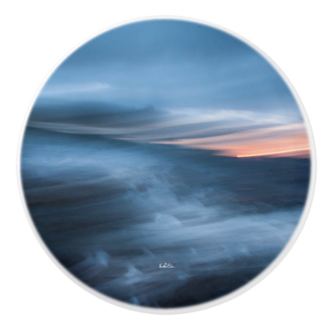 Pomo De Cerámica punado de puerta, fotografía abstracta (Anverso)