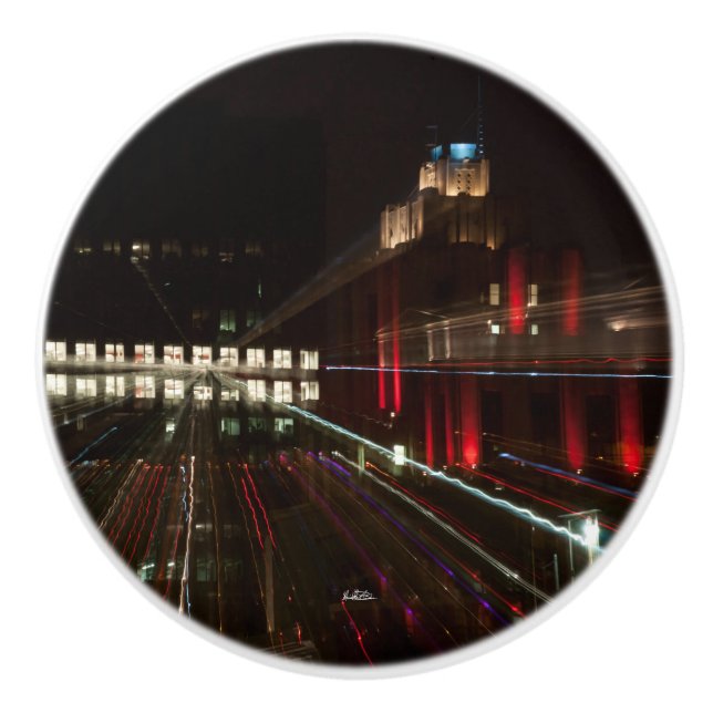 Pomo De Cerámica punado de puerta, fotografía abstracta, edificio (Anverso)