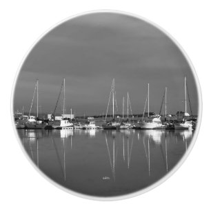 Pomo De Cerámica Punado de puerta, fotografía blanco y negro,