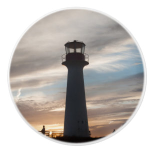 Pomo De Cerámica Punado de puerta, fotografía de un faro