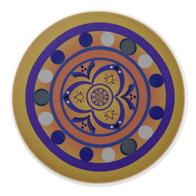 Pomo De Cerámica Punado Jimette Diseño colección 2019. (Anverso)