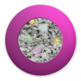 Pomo De Cerámica Puntos de Pastel de textura de granito blanco de g