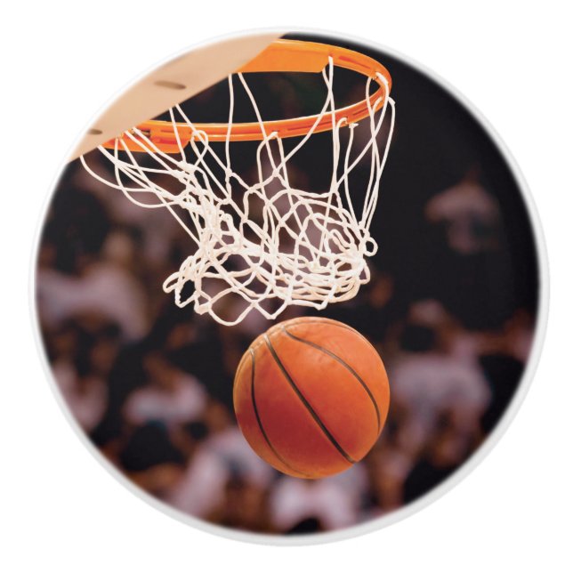 Pomo De Cerámica Puntuación del baloncesto (Anverso)