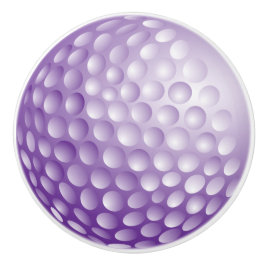 Pomo De Cerámica Purple Golf Ball