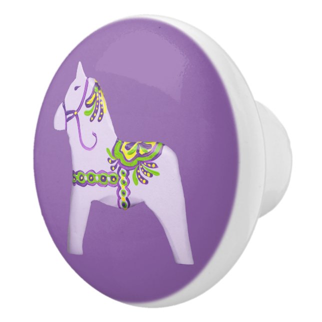 Pomo De Cerámica Purple Pony Drake (Derecha)