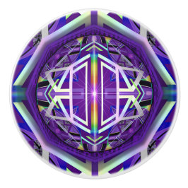 Pomo De Cerámica Púrpura W3