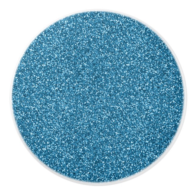 Pomo De Cerámica Purpurina Azul de Boston (Anverso)