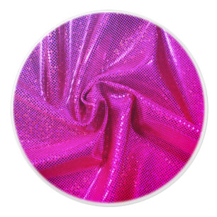 Pomo De Cerámica Purpurina brillante secuencial luce magenta rosa