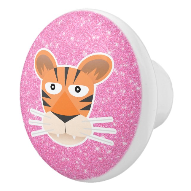 Pomo De Cerámica Purpurina Tiger (Derecha)