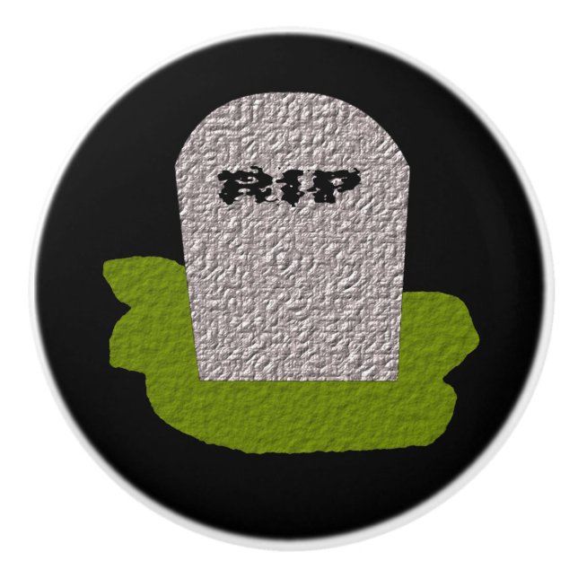 Pomo De Cerámica QEPD Tombstone Ceramic Knob (Anverso)