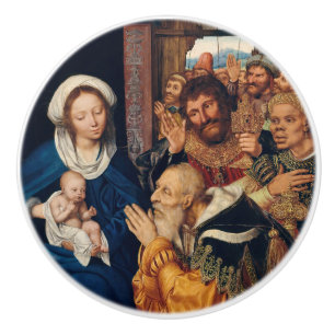Pomo De Cerámica Quentin Matsys - La Adoración del Magi