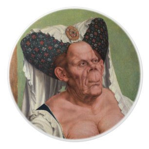 Pomo De Cerámica Quentin Matsys - Una Grotesca anciana