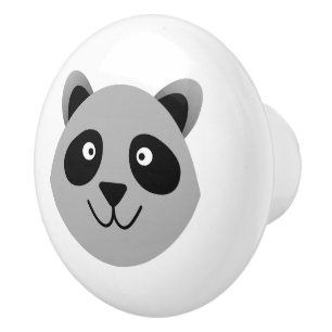 Pomo De Cerámica Raccoon