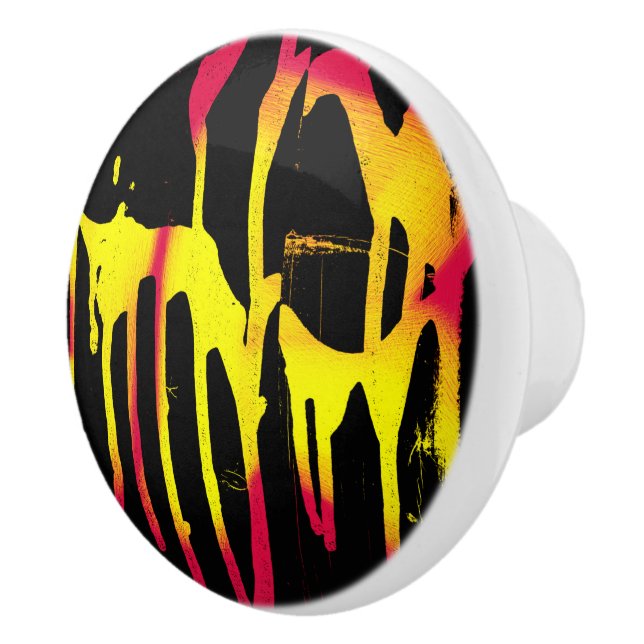 Pomo De Cerámica ráfagas y espumas y bacanal (Derecha)