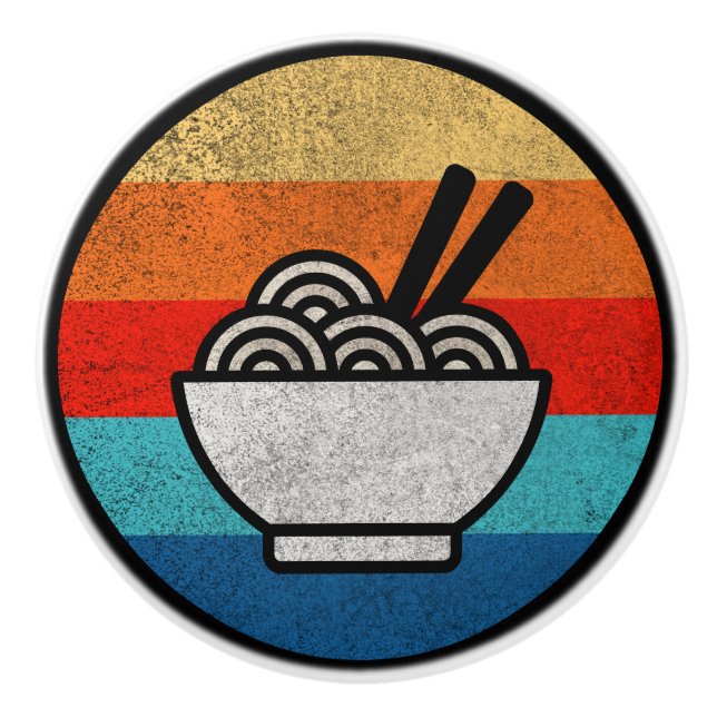 Pomo De Cerámica Ramal de estilo retro (Anverso)