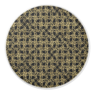 Pomo De Cerámica Rasguño dorado glamour moderno elegante único