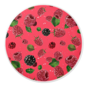 Pomo De Cerámica Raspberry