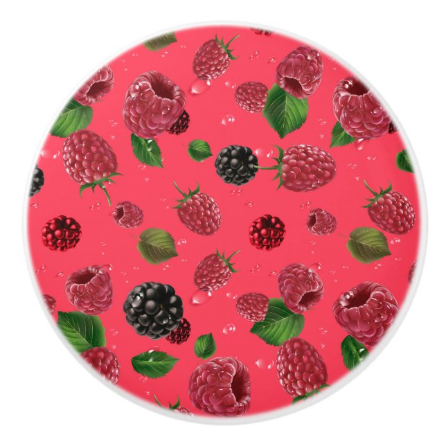 Pomo De Cerámica Raspberry (Anverso)