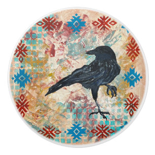 Pomo De Cerámica Raven Crow Knob