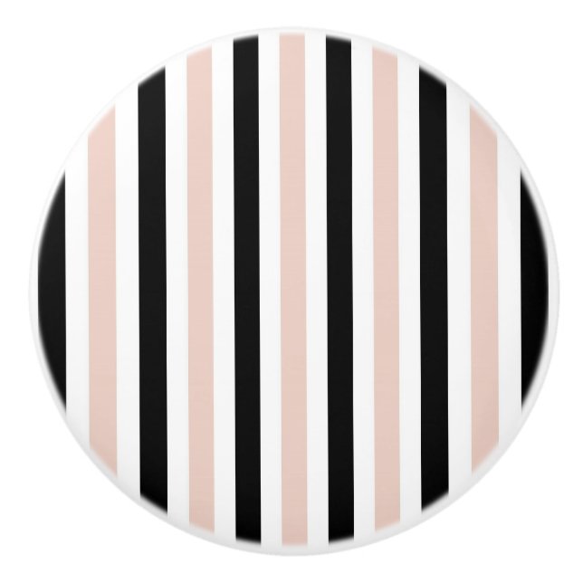 POMO DE CERÁMICA RAYAS ELEGANTES DEL CAJÓN KNOBS_GIRLY (Anverso)