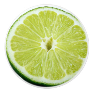 Pomo De Cerámica Rebanada de botón del armario de cocina de la cal