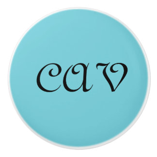 Pomo De Cerámica Recoleta Cornflower Blue