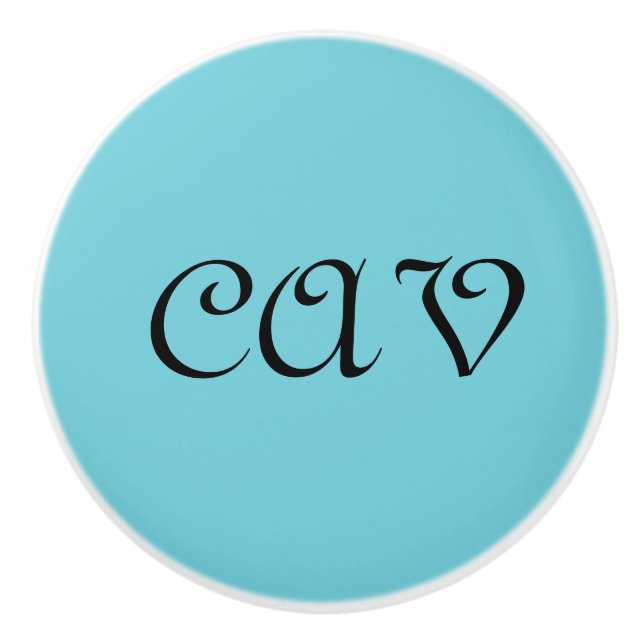 Pomo De Cerámica Recoleta Cornflower Blue (Anverso)