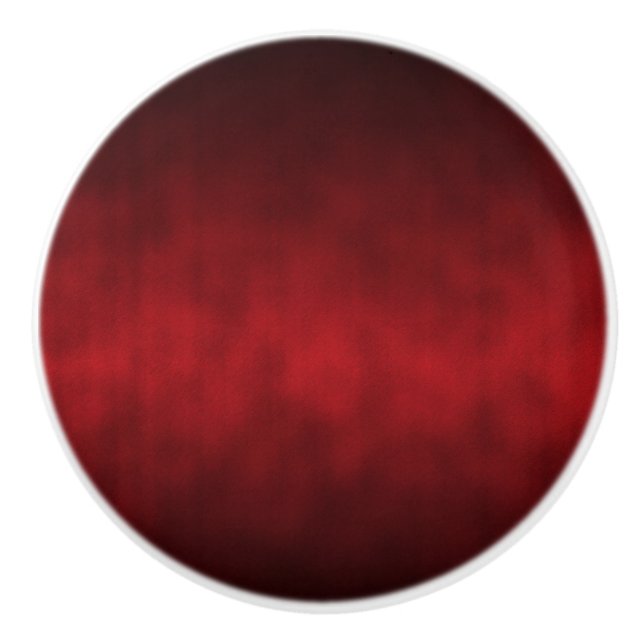 Pomo De Cerámica Red Artsy Gothic Ombre (Anverso)