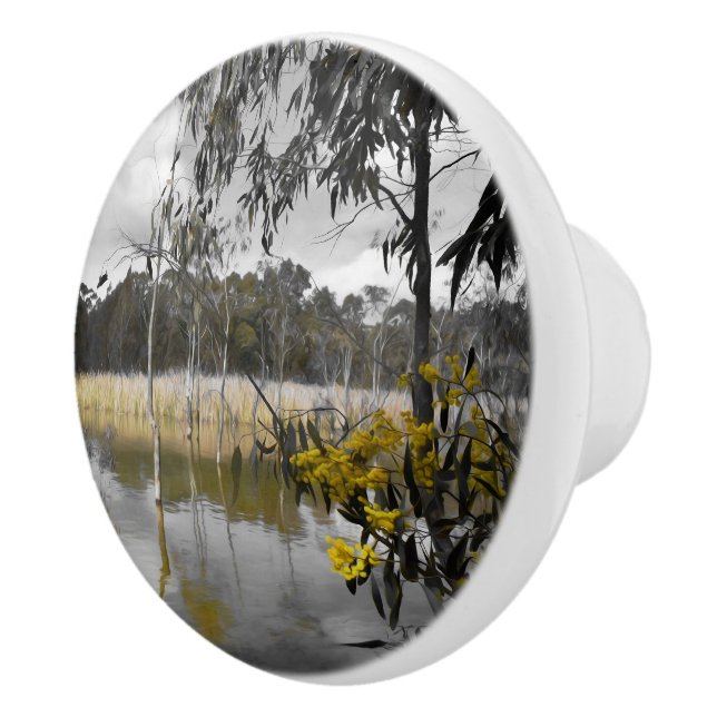 Pomo De Cerámica Reflexiones bajo los cielos grises (Derecha)