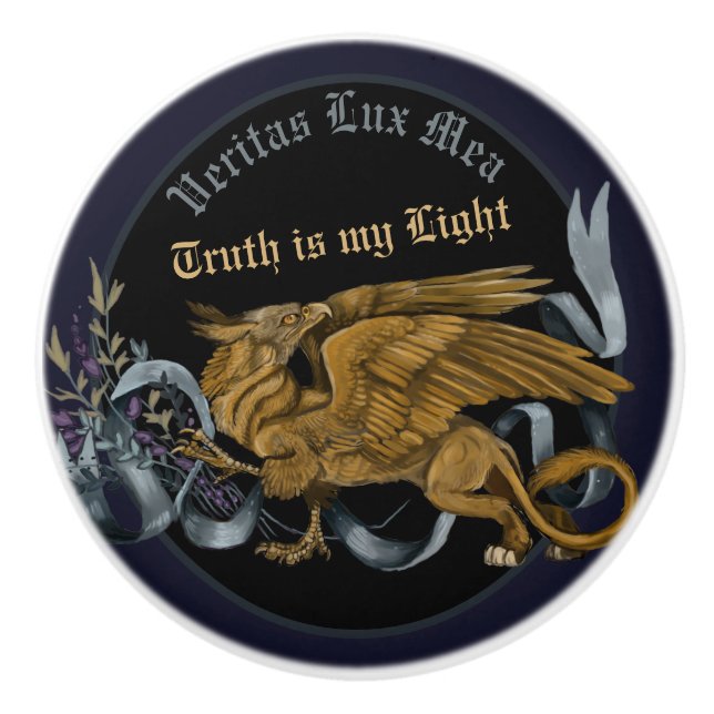 Pomo De Cerámica Regal Gold Griffin (Anverso)