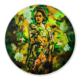 Pomo De Cerámica Regal Woman