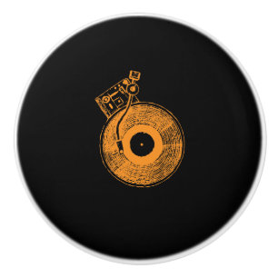 Pomo De Cerámica Regalo de la música de la placa giratoria del