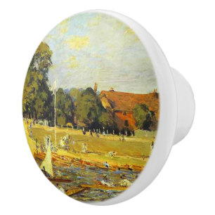 Pomo De Cerámica Regatta en Hampton Court Alfred Sisley Poster