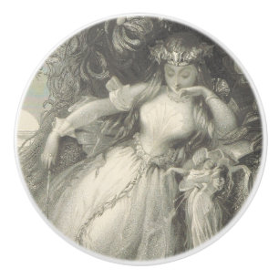 Pomo De Cerámica Reina de FairiesTitania
