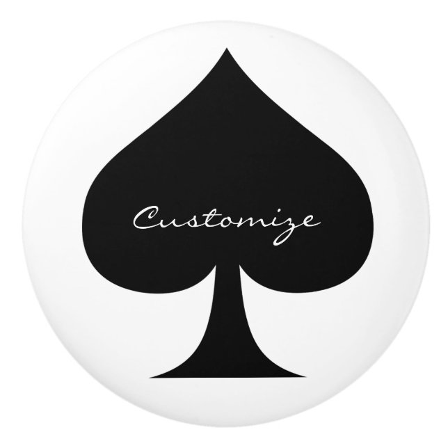 Pomo De Cerámica Reina negra de espadas Thunder_Cove (Anverso)