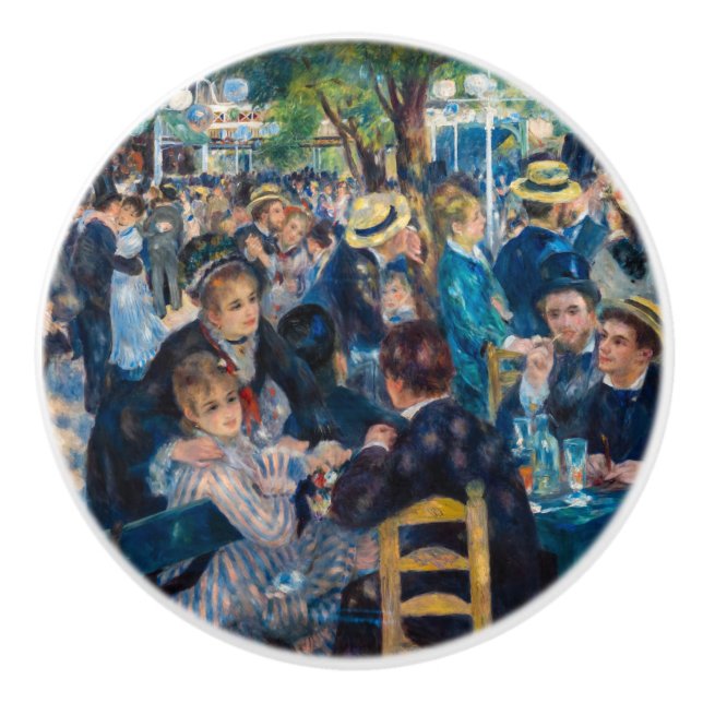 Pomo De Cerámica Renoir - Danza en Le Moulin de la Galette (Anverso)