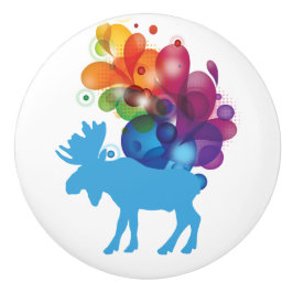 Pomo De Cerámica Resumen del momo cerámico de alce