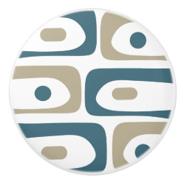 Pomo De Cerámica Resumen retro minimalista de piquet moderno de med